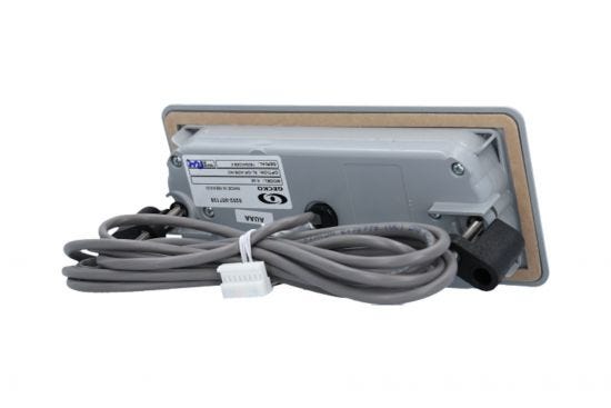Spaside Control, HydroQuip Eco-3,Rect., 6-Button, LED, Pump1-Pump2-Blower/Aux-Light-Up-Down : 34-0197