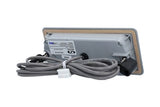 Spaside Control, HydroQuip Eco-3,Rect., 6-Button, LED, Pump1-Pump2-Blower/Aux-Light-Up-Down : 34-0197