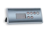 Spaside Control, HydroQuip Eco-3,Rect., 6-Button, LED, Pump1-Pump2-Blower/Aux-Light-Up-Down : 34-0197