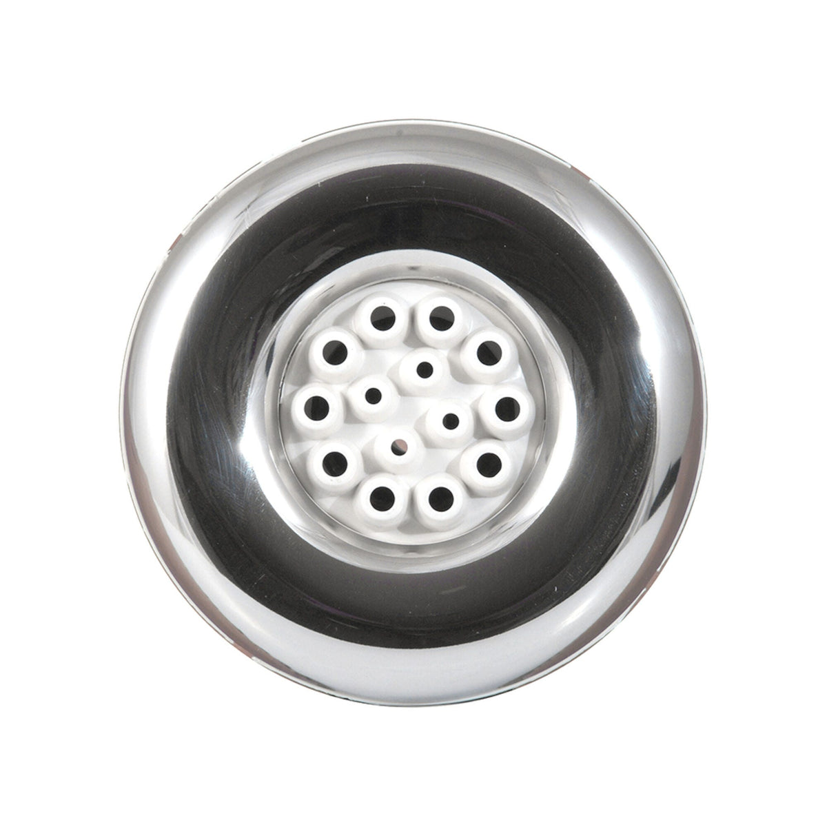 Jet Internal, Waterway Poly Storm, Multi-Massage, 4" Face, Smooth, White/Stainless : 212-8290S