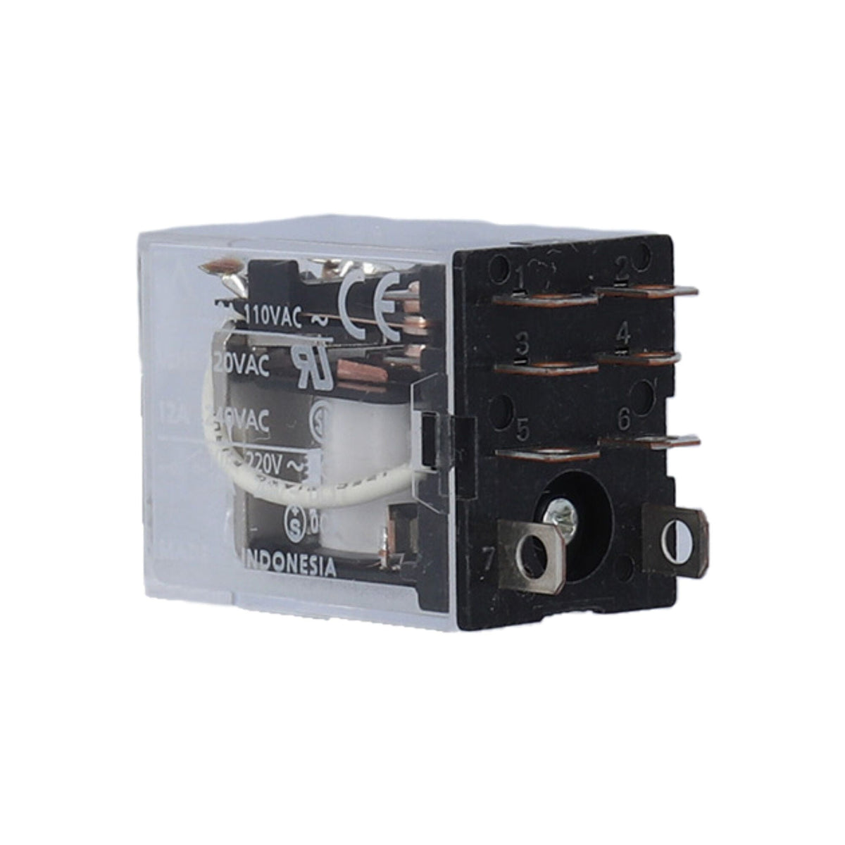 Relay, Omron, 12VAC, DPDT, 15 Amp : LY2-AC12