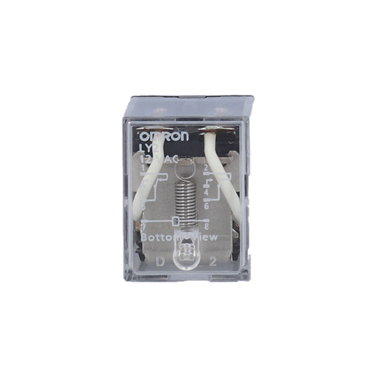 Relay, Omron, 12VAC, DPDT, 15 Amp : LY2-AC12