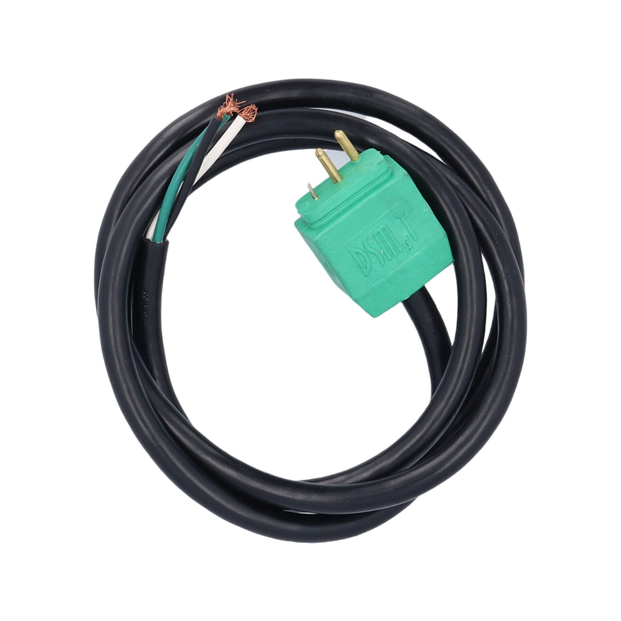 Plug, Mini J&J, Light, 18/3, 48", Green : SS2PSA-103L-1-C