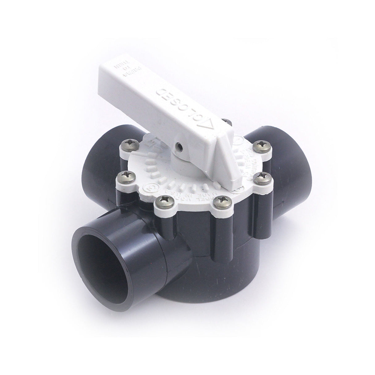 Diverter Valve, Grid Control, 3-Port, Horizontal, 1-1/2"S 2"Spg w/ Handle : V3000