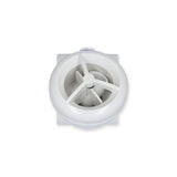 Jet Assembly, HydroAir Micro'ssage, Roto, Tee Body, 1"S Water x 1"S Air, White : 16-5200