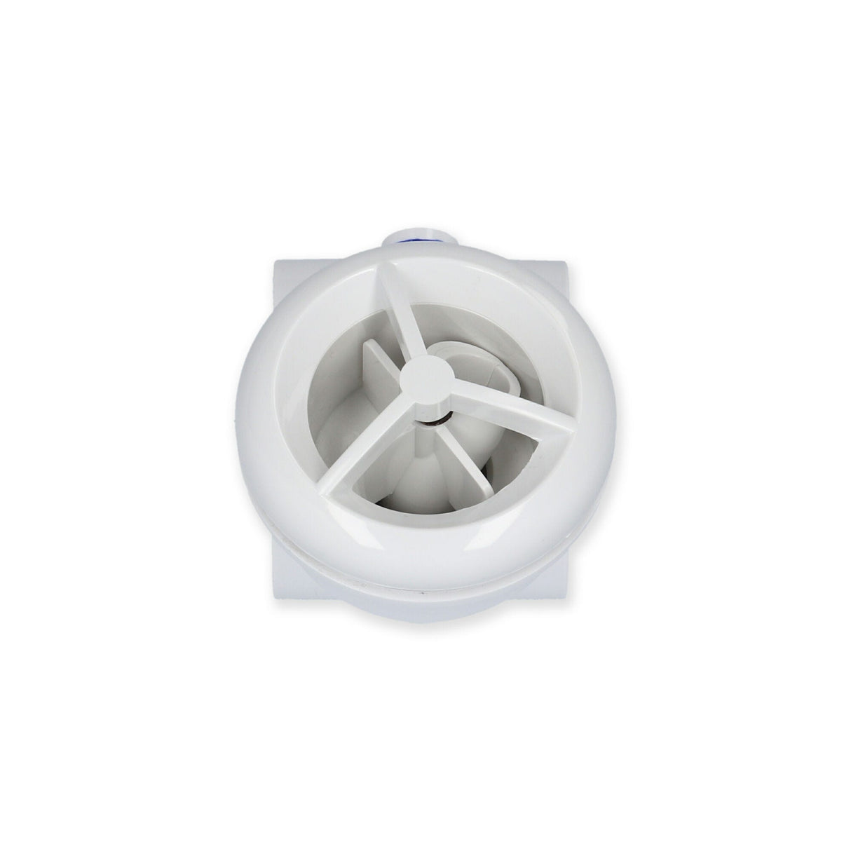 Jet Assembly, HydroAir Micro'ssage, Roto, Tee Body, 1"S Water x 1"S Air, White : 16-5200