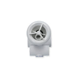 Jet Assembly, HydroAir Micro'ssage, Roto, Tee Body, 1-1/2"S Water x 1"S Air, White : 16-5250