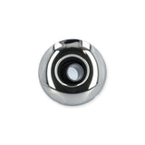 Jet Internal, CMP Typhoon 200, Directional, 2" Face, 5-Scallop, Graphite Gray w/ Stainless Escutcheon : 23422-112-000