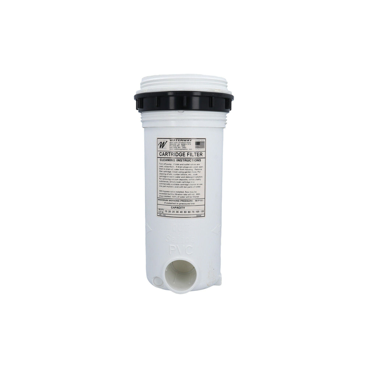 Body Assembly, Filter, Waterway Top Load, 2" w/ Plug : 550-5060