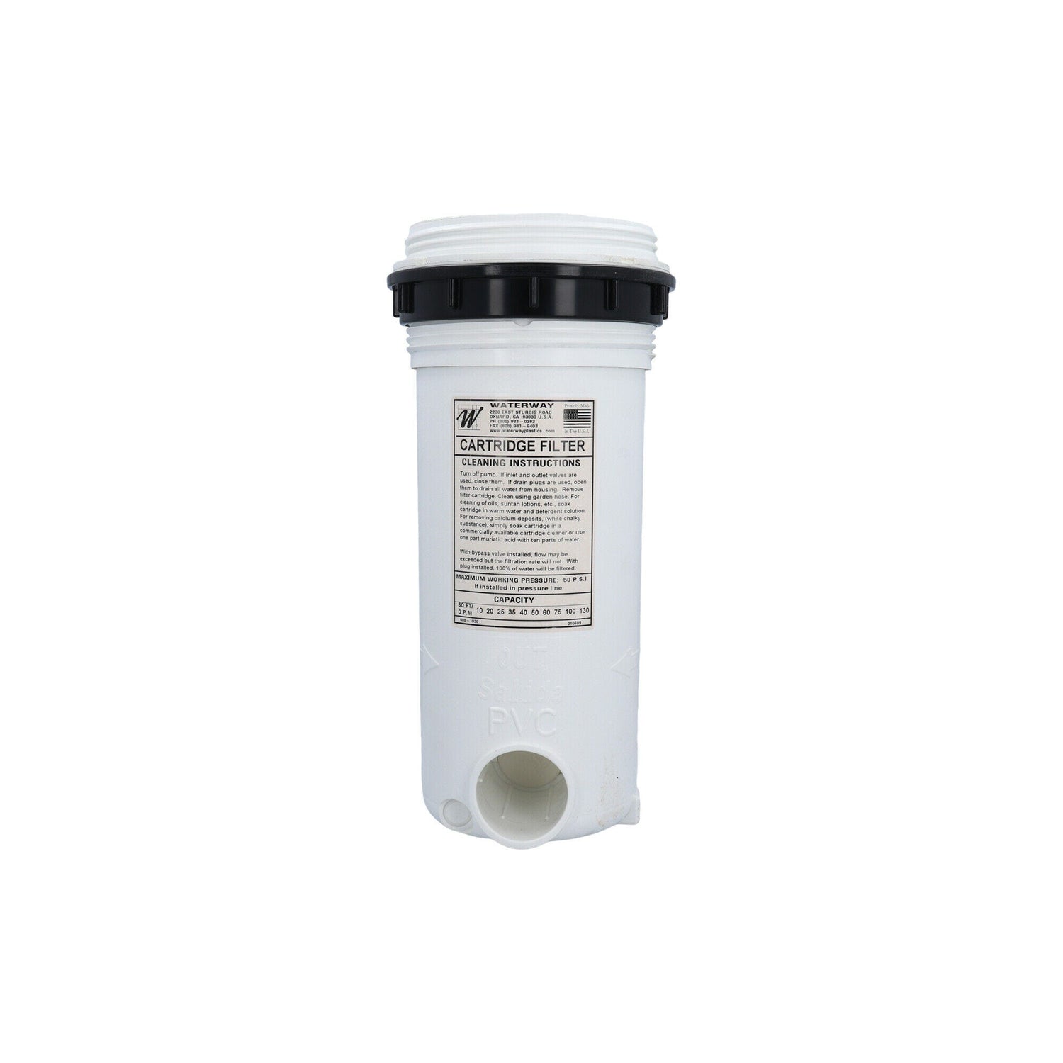 Body Assembly, Filter, Waterway Top Load, 2" w/ Plug : 550-5060