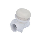 Valve, On/Off, Waterway, 2-Port, 1" Horizontal 2-Port, White : 600-4380
