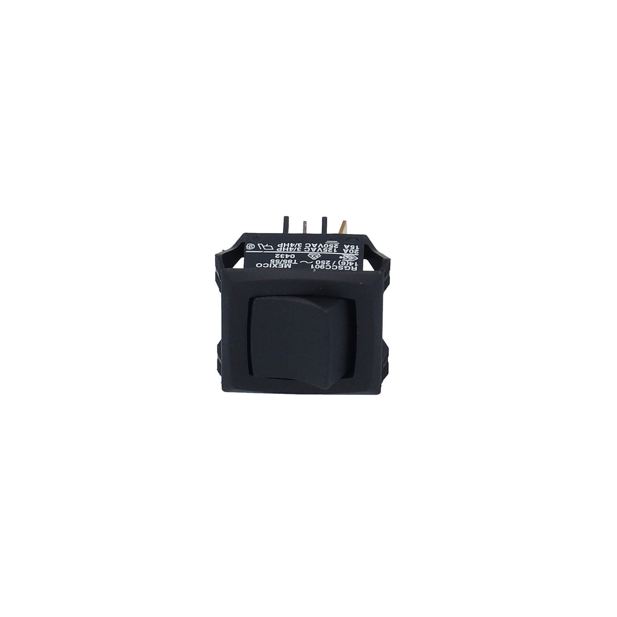 Switch, Rocker, DPST, 4 Terminals, 15 Amp @ 230V, 20 Amp @ 115V : RK2-1